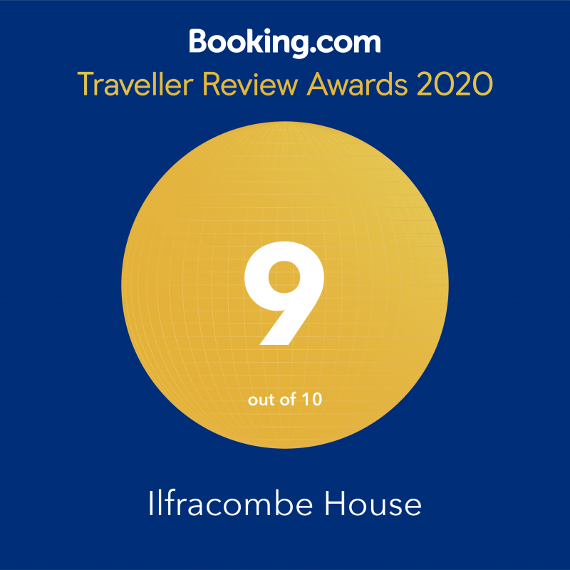 9 out of 10 Rating at 2020 Traveller Review Awards from Booking.com