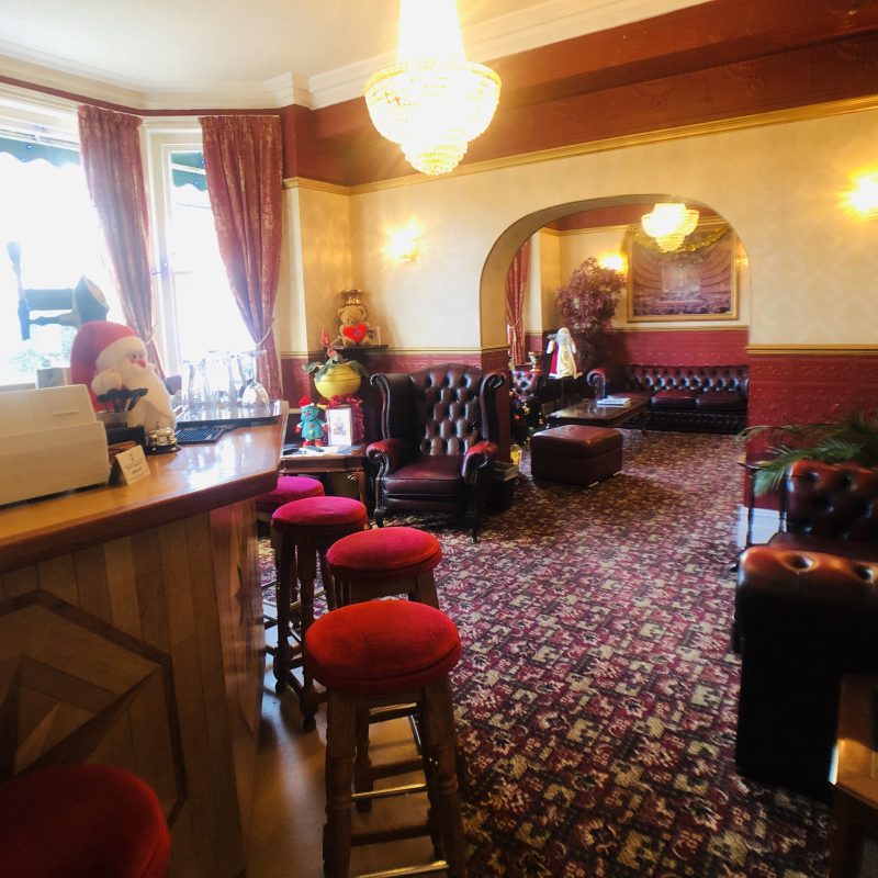 The fully licensed hotel bar