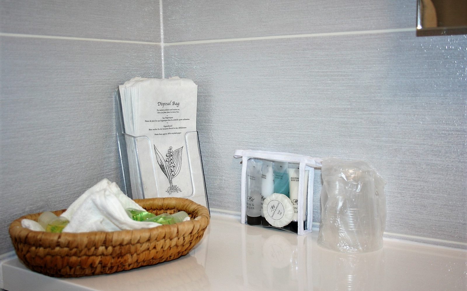 Complimentary toiletries