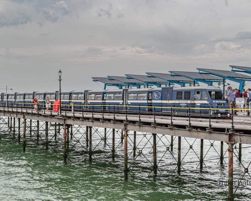 Southend Pier stretching into the estuary