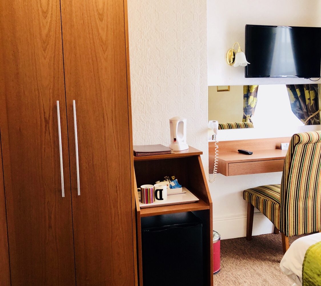 Bedroom wardrobe and TV