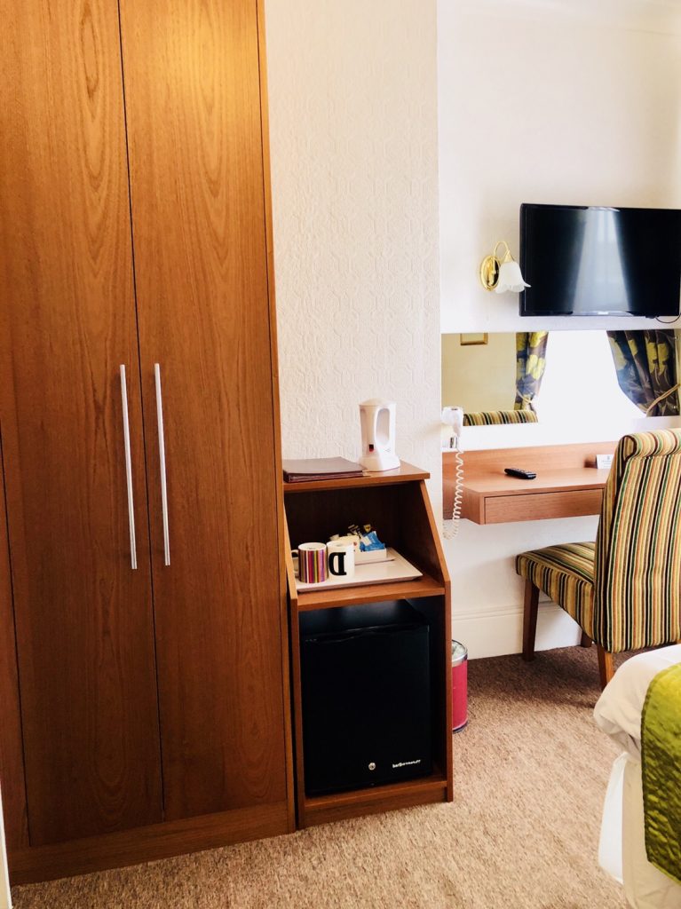 Bedroom wardrobe and TV